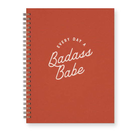 Badass Babe Journal: Lined Notebook: Canyon Cover | White Ink