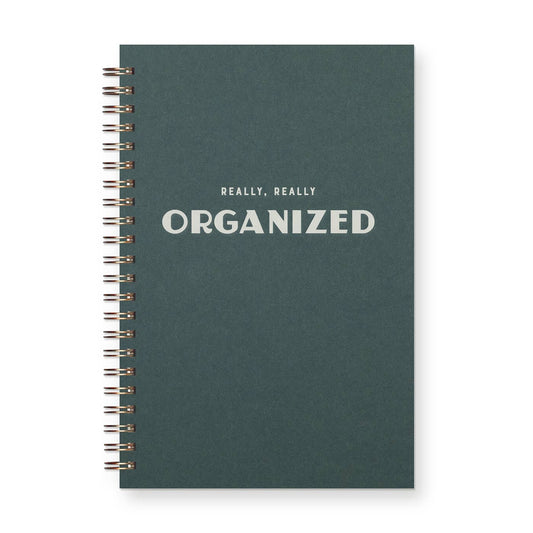 Really Really Organized Undated Weekly Planner Journal: Forest Green