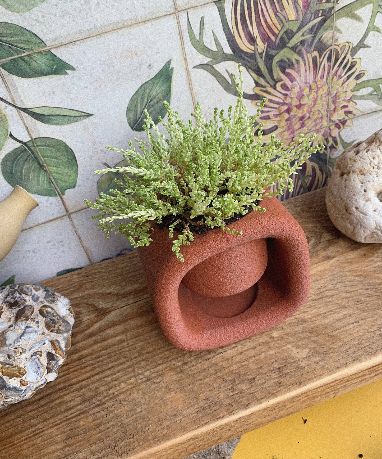 Kyu | Plant Pot 01 | Burnt Ochre: Burnt Ochre