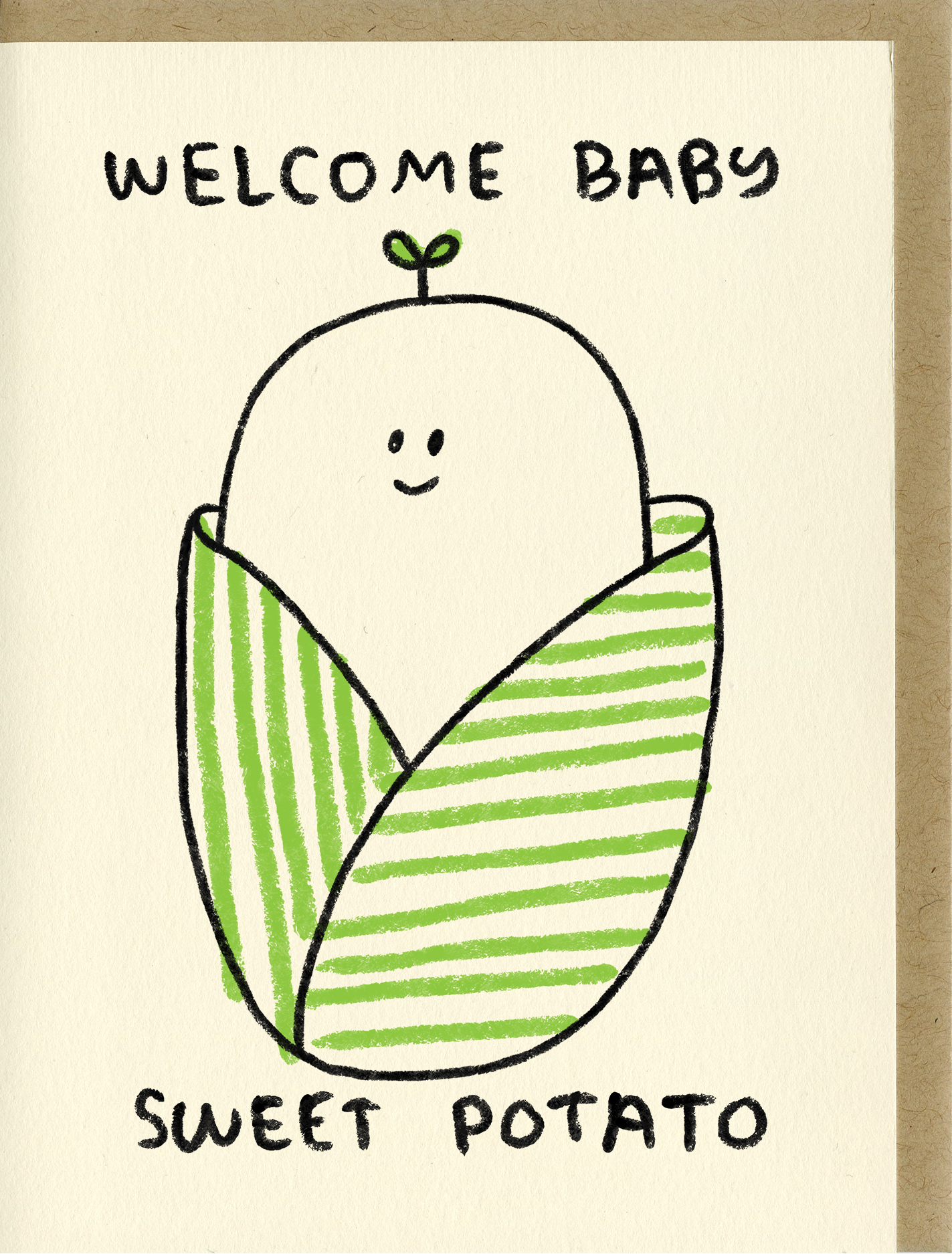 Sweet Potato Baby Card