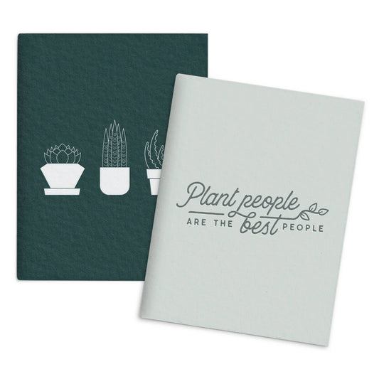 Succulent Plant People Set of 2 Pocket Notebooks