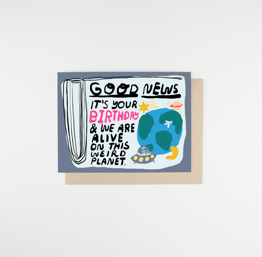 Good News Birthday Card - Case Pack of 6 Cards