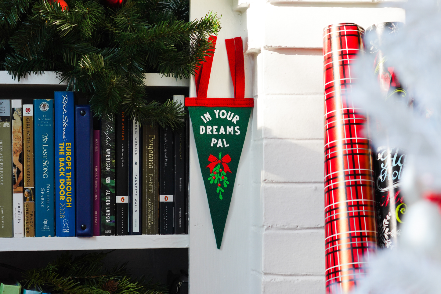 In Your Dreams Pal Mistletoe Mini Pennant