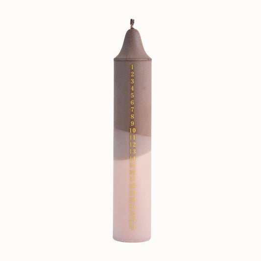 Advent Candle, Christmas Calendar, Brown/Beige