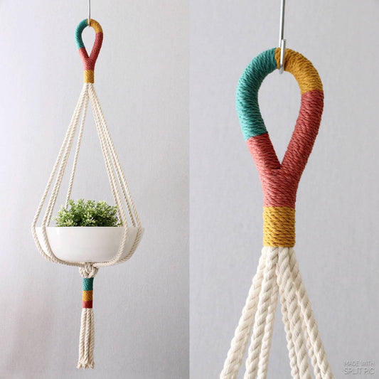 Macrame Plant Hanger, Hanging Planter, Plant Holder, Unique: 50