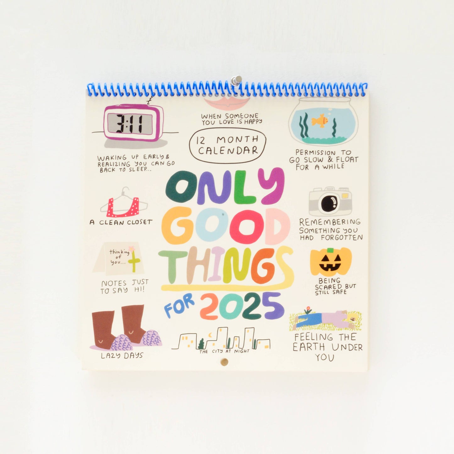 2025 Only Good Things 12-Month Wall Calendar - Pack of 5