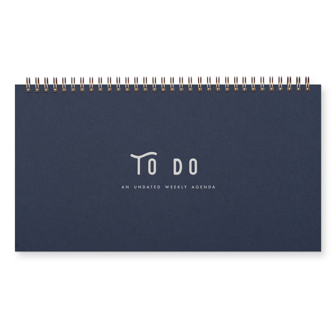 To Do Simple Undated Weekly Planner: Deep Blue Cover | White Ink