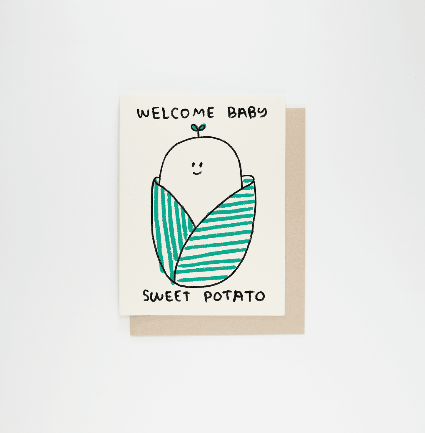 Sweet Potato Baby Card