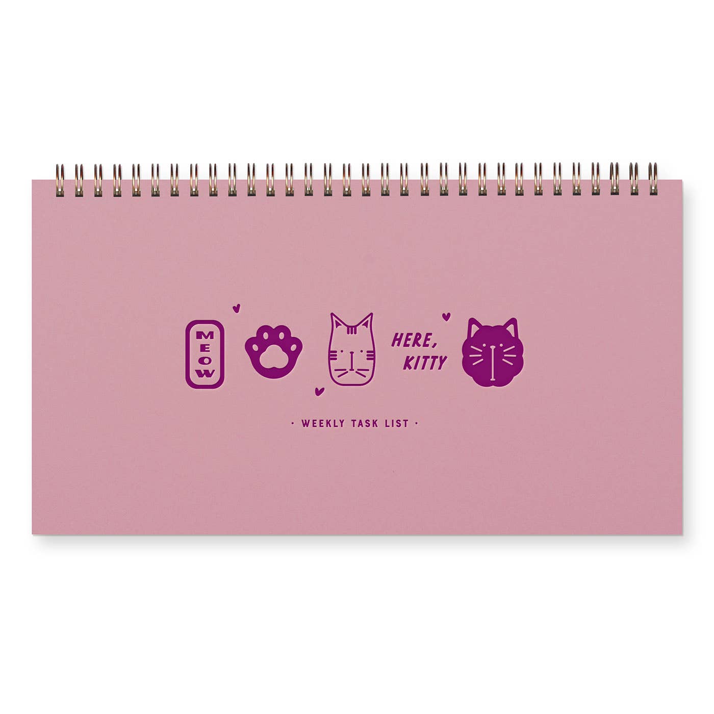 Meow Cat Weekly Planner: Thistle Cover | Mulberry Ink