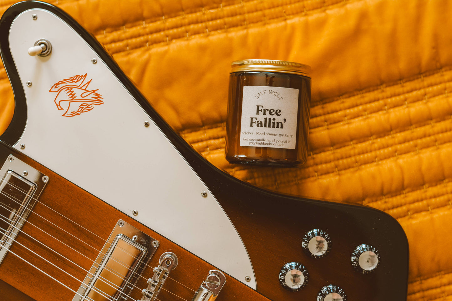 Free Fallin’ - Boho 70s Soy Candle - Peaches, Orange, Gogi