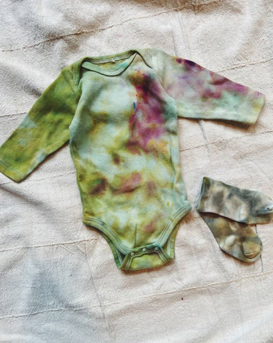 Long Sleeve Organic Onesies 4 Colors!: 18-24 mo / Sea Foam