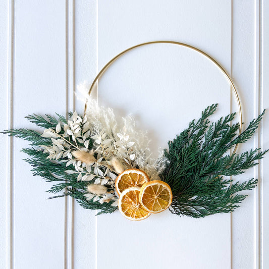 Cedar & Dried Orange Wreath: 10